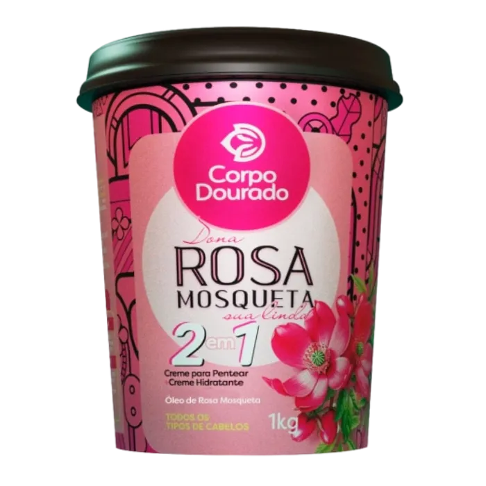 Creme Corpo Dourado 2 em 1 Dona Rosa Mosqueta