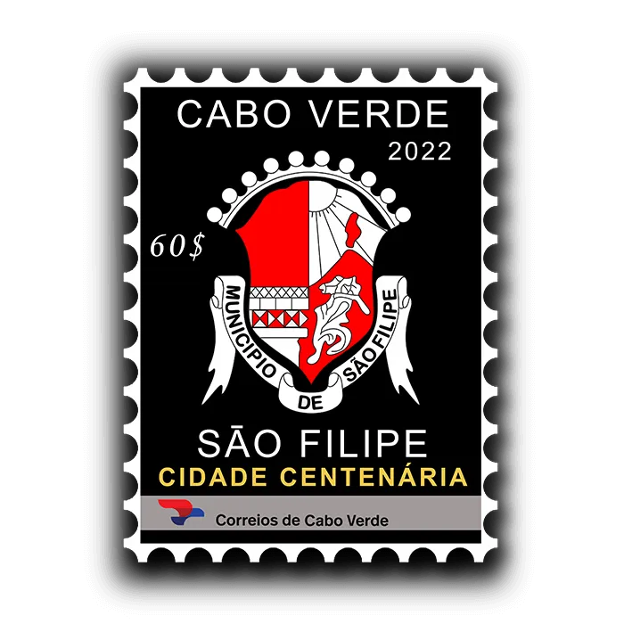 Selo 1º Centenário Cidade São Filipe Fogo 60 - 2022