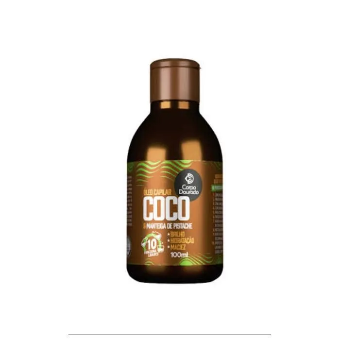Óleo Capilar de Coco/ Pistache Corpo Dourado