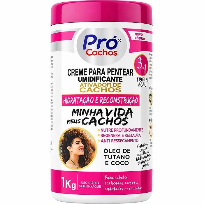 Pró Cachos Creme para Pentear Umidificante - Ativador de Cachos