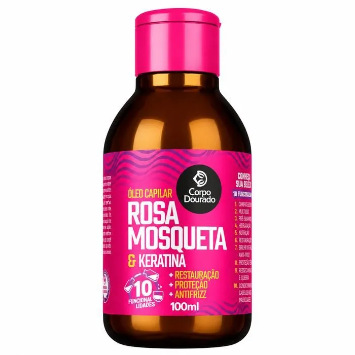 Óleo Capilar de Rosa Mosqueta  Corpo Dourado 