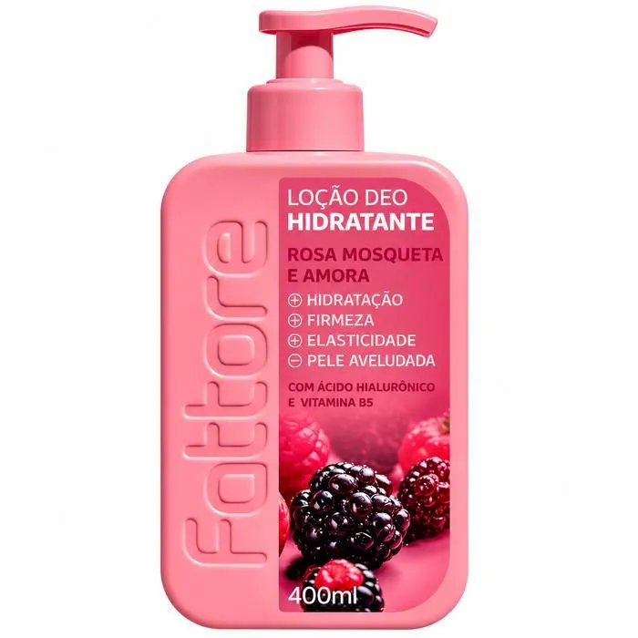 Loção Hidratante Rosa Mosqueta e Amora Fattore