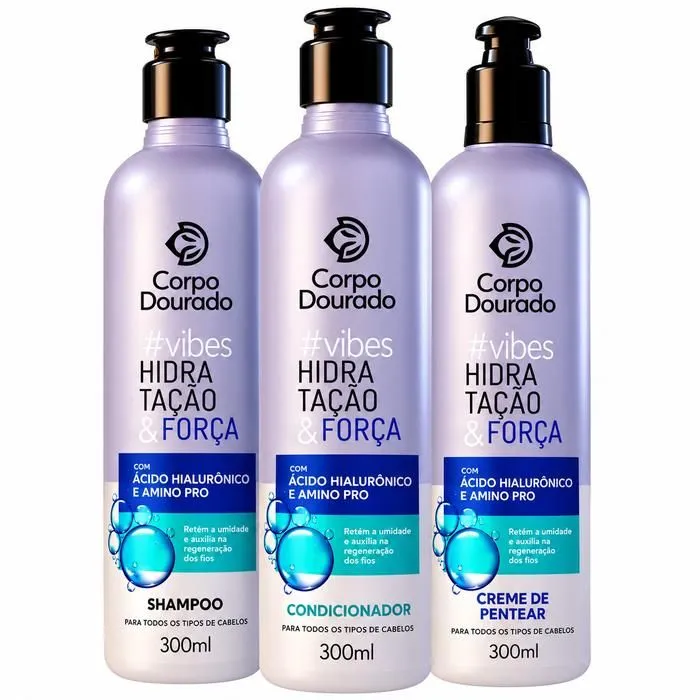 Kit Corpo Dourado Vibes Hidratação & Força