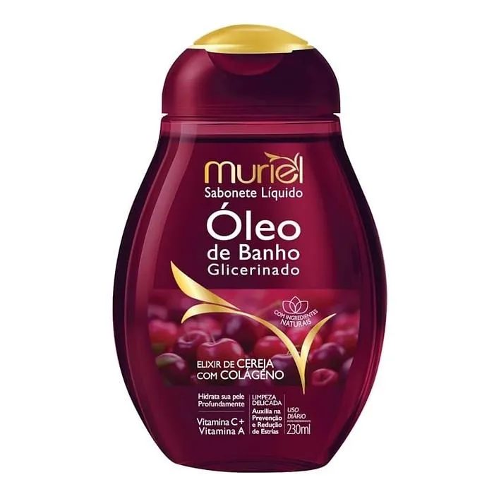 Sabonete Líquido Óleo de Banho Muriel Cereja com Colágeno)