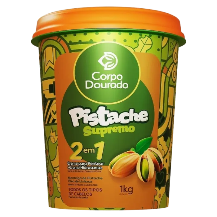 Creme Corpo Dourado 2 em 1 Pistache Supremo