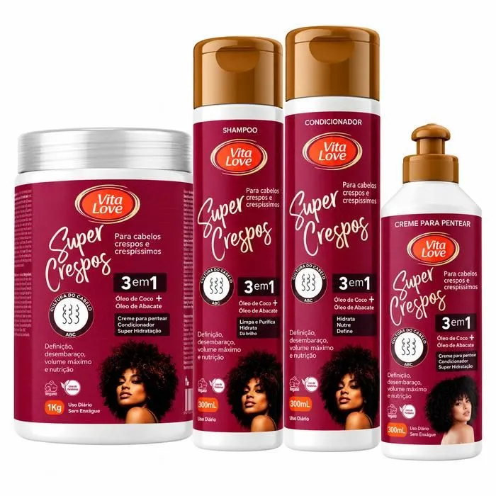 Kit Vita Love Super Crespos 