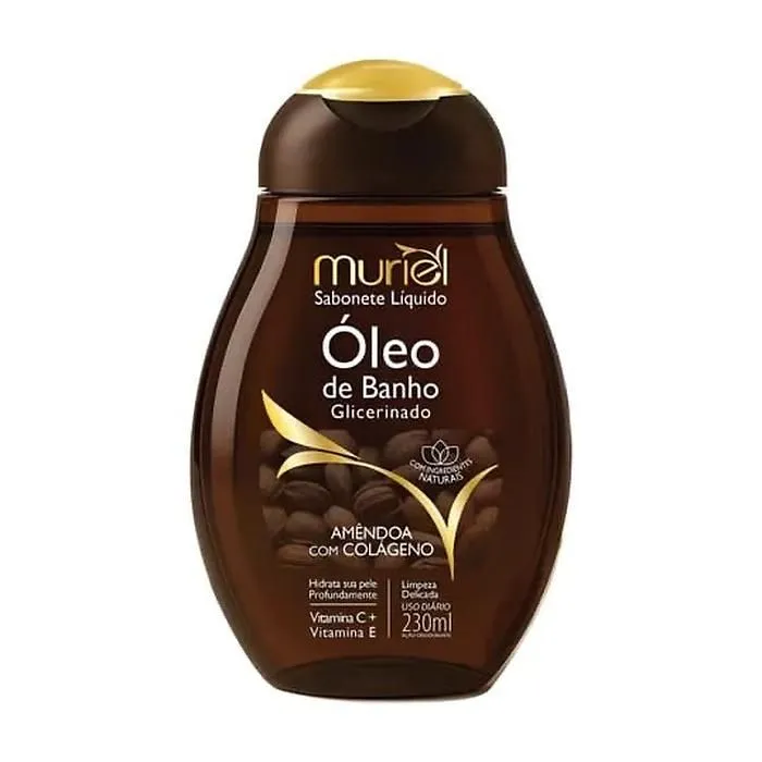 Sabonete Líquido Óleo de Banho Glicerinado Amêndoa com Colágeno Muriel