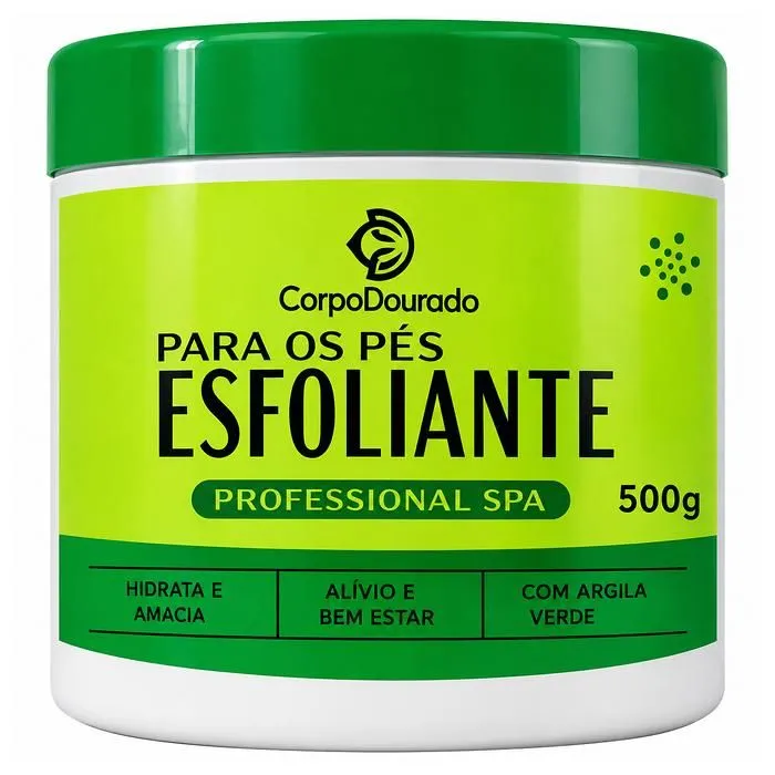 Esfoliante Para os Pés Professional Spa da Corpo Dourado (500g).
