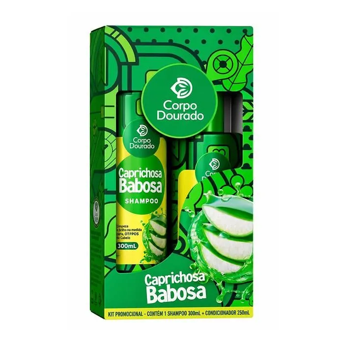 Kit Capilar Caprichosa Babosa da Corpo Dourado 