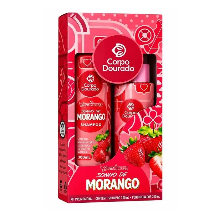 Kit Capilar Morango dos Sonhos da Corpo Dourado
