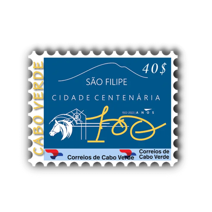 Selo 1º Centenário Cidade São Filipe Fogo 40 - 2022