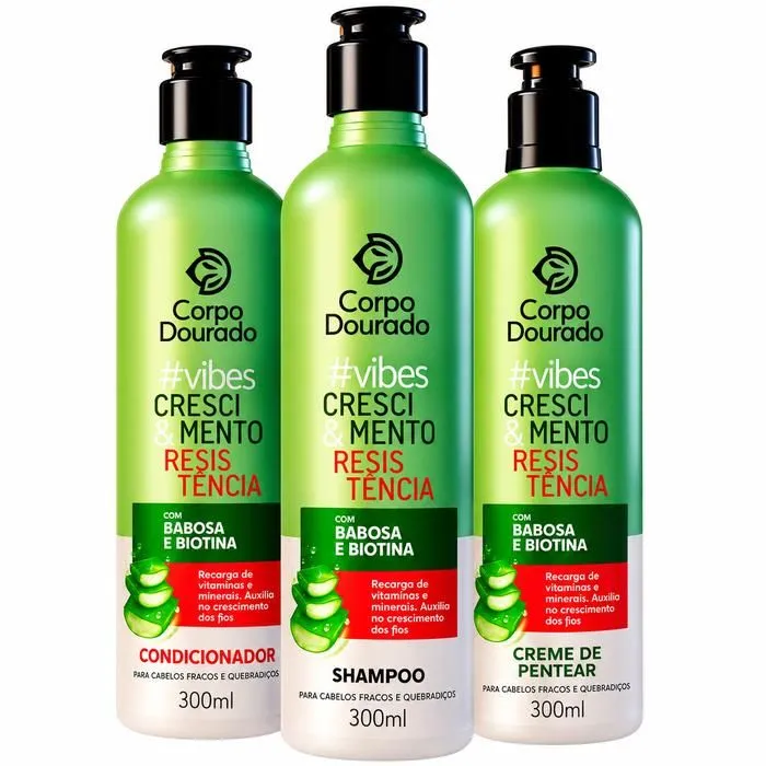 Kit Corpo Dourado Vibes Crescimento & Resistência