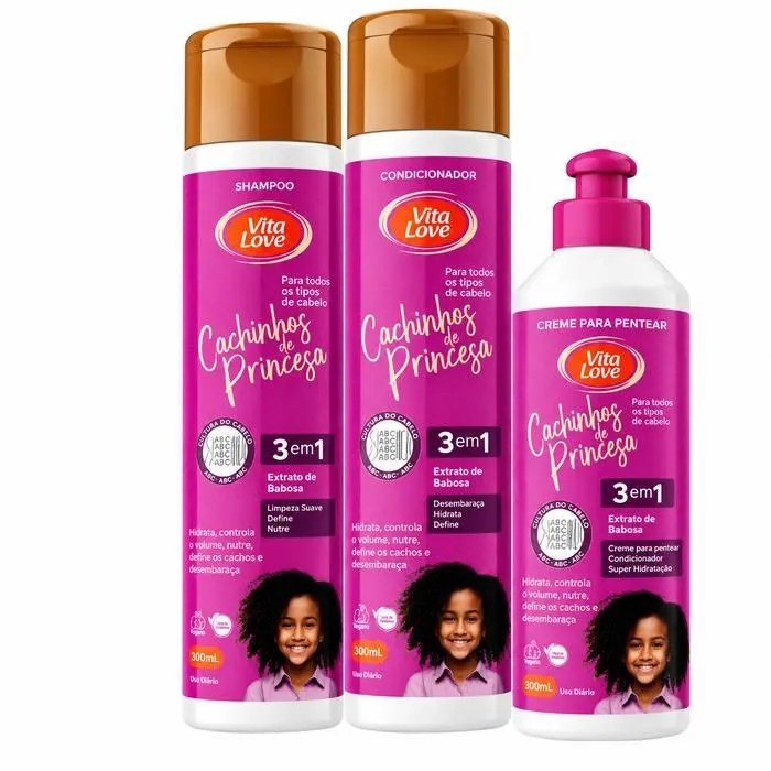 Kit Vita Love Cachinhos de Princesa