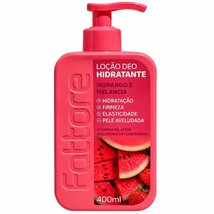 Loção Hidratante Morango e Melancia Fattore