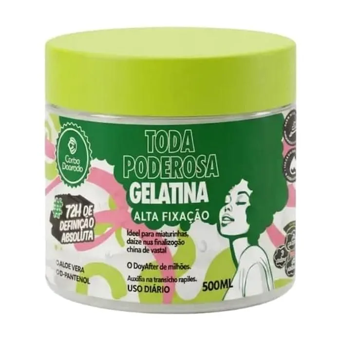 Gelatina Toda Poderosa Alta Fixação da Cacho Dourado