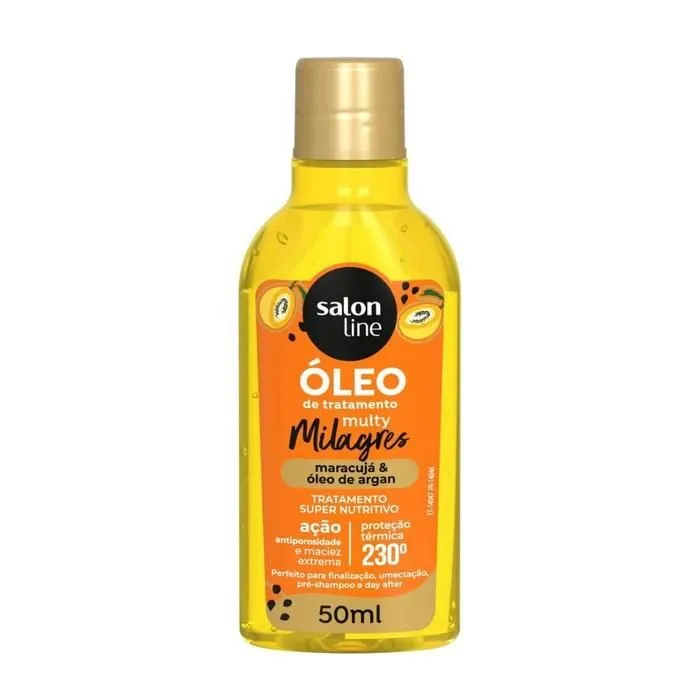 Óleo de Tratamento Multy Milagres Maracujá & Óleo de Argan da Salon Line