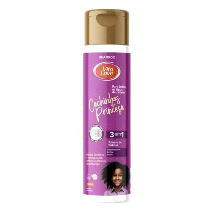 Shampô Vita Love Cachinhos de Princesa (3 em 1